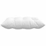 vidaXL Coussins de siège 4 Pièces Blanc 40 x 40 x 6 cm tissu
