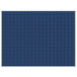 vidaXL Couverture lestée Bleu 150x200 cm 7 kg Tissu