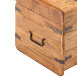 vidaXL Coffre 40x40x40 cm Bois d'acacia solide