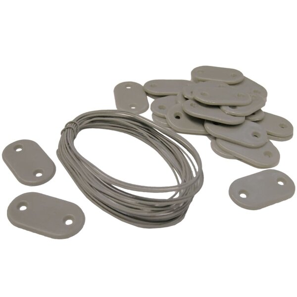 Nature Kit de fixation pour clôture de jardin 27 Pièces Gris