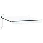 vidaXL Auvent rétractable électrique Blanc 3 5 x 2 5 m