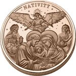 Pièce de monnaie en Cuivre 500 Francs g 155.5 (5 oz) Millésime 2025 NATIVITY (PRÉCOMMANDE)