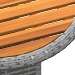 vidaXL Ensemble de bistro de jardin 3 Pièces Résine tressée Gris