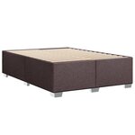 vidaXL Sommier à lattes de lit avec matelas Marron foncé 140x200 cm
