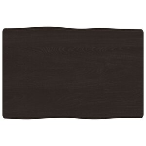 vidaXL Dessus de table bois massif traité bordure assortie
