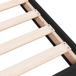 vidaXL Cadre de lit sans matelas noir 100x200 cm bois d'ingénierie
