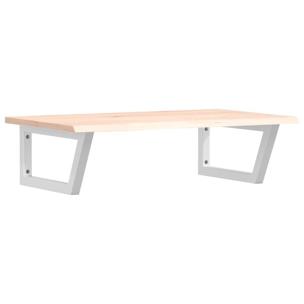 vidaXL Étagère de vasque murale acier et bois de chêne massif