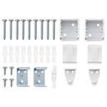 vidaXL Store de Fenêtre avec des rideaux Autre Blanc 130 x 130 cm Aluminium