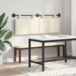 vidaXL Tête de lit suspendue Crème Tissu en velours côtelé