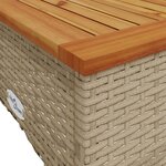 vidaXL Salon de jardin avec coussins 3 Pièces beige résine tressée