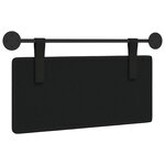 vidaXL Tête de lit suspendue Noir Simili cuir