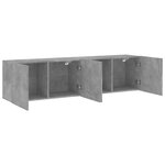 vidaXL Meubles TV muraux 2 Pièces gris béton 80x30x41 cm