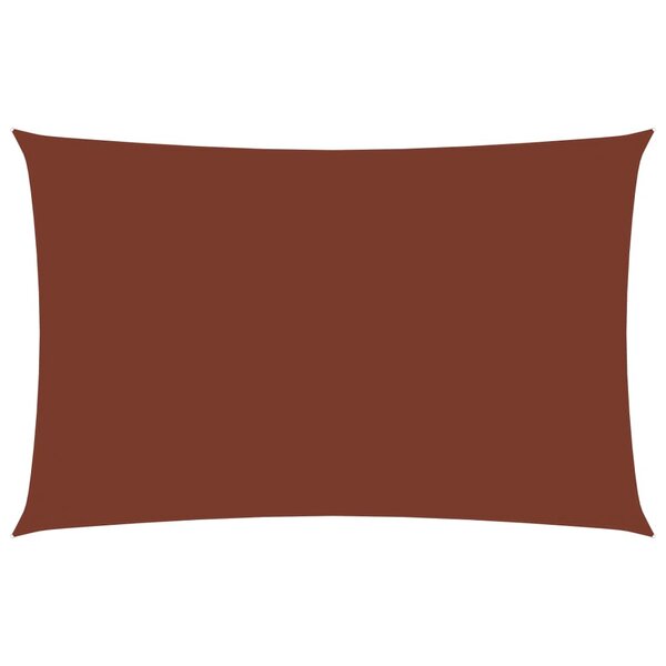 vidaXL Voile de parasol tissu oxford rectangulaire 6x8 m terre cuite