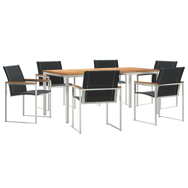 vidaXL Ensemble de salle à manger pour jardin 7 Pièces