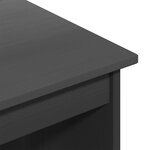 vidaXL Bureau Gris 112 x 50 x 75 cm Bois de Pin Massif