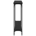 vidaXL Table console Chêne noir 100 x 22 5 x 75 cm Bois d'ingénierie