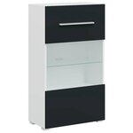 vidaXL Meubles TV 5 Pièces avec lumière LED indigo mat bois d'ingénierie