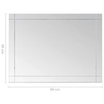 vidaXL Miroir mural 60x40 cm Verre