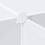 vidaXL Cubes de rangement 16 Pièces avec tiges de suspension PP
