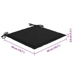 vidaXL Chaises à manger d'extérieur lot de 8 et coussins Acacia massif