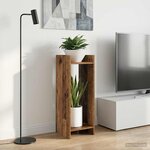 vidaXL Support de Plante Bois ancien 30 x 30 x 80 cm Bois d'ingénierie