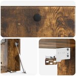 vidaXL Meuble TV mural 59 5 x 31 x 30 cm Chêne fumé Bois d'ingénierie
