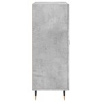 vidaXL Buffet gris béton 69 5x34x90 cm bois d'ingénierie