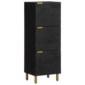 vidaXL Buffet noir 40x33x110 cm bois d'ingénierie