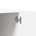 vidaXL Garde-robe Blanc 80x52x180 cm Bois d’ingénierie