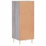 vidaXL Buffet Sonoma gris 34 5x34x90 cm Bois d'ingénierie