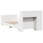 vidaXL Cadre de lit sans matelas blanc 90x190 cm bois de pin massif