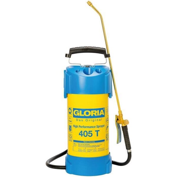 GLORIA -  405 T - Pulvérisateur en acier haute performance de 5L avec buse et lance laiton