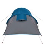 vidaXL Tente de camping tunnel 2 personnes bleu imperméable