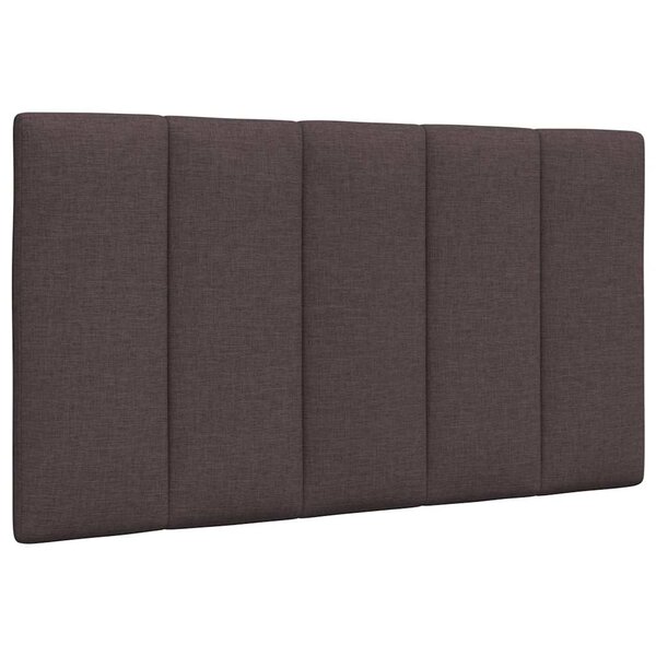 vidaXL Coussin de tête de lit Hanko marron foncé 80 cm tissu