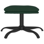 vidaXL Repose-pied Vert foncé 60x60x36 cm Tissu