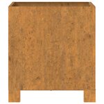 vidaXL Jardinière avec pieds Rouillé 32x30x33 cm Acier corten