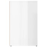 vidaXL Armoire de dressing Blanc brillant 80x40x65cm Bois d'ingénierie