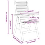 Chaises de jardin vidaXL 2 pièces en teck
