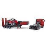 Bruder 02774 - Camion surbaissé MAN TGA avec chargeur télescopique Manitou
