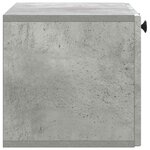 vidaXL Meuble TV mural Gris béton 59 5 x 31 x 30 cm Bois d'ingénierie