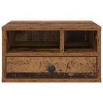 vidaXL Support d'imprimante avec tiroir Bois Ancien 40 x 32 x 24 cm