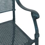 Chaises de jardin vidaXL 2 pièces en aluminium vert