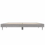 vidaXL Cadre de lit sonoma gris 140x190 cm bois d'ingénierie