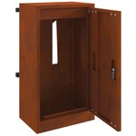 vidaXL boîte aux lettres Rouillé 30 x 20 x 55 cm Acier patiné