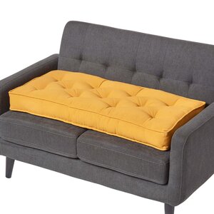 Coussin rehausseur pour canapé en coton  Jaune moutarde - HOMESCAPES