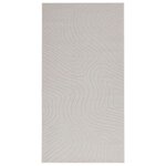 vidaXL Tapis de surface HUARTE Crème 150 x 80 cm Polyester