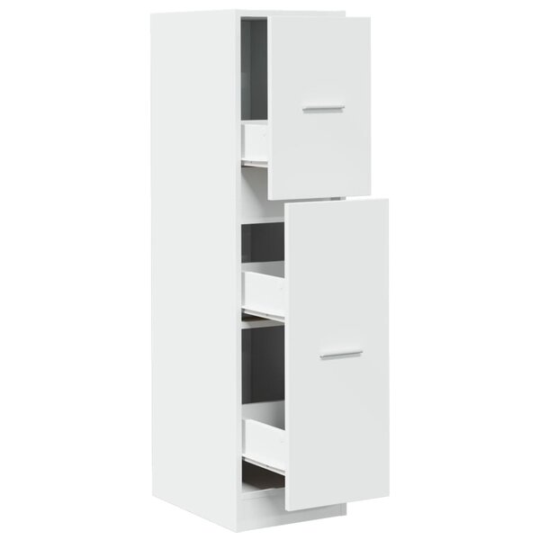 vidaXL Armoire d'apothicaire blanc 30x41x118 cm bois d'ingénierie