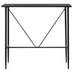 vidaXL Ensemble de bar 5 Pièces Plastique Noir