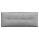 vidaXL Coussin de Dos Gris nuage 120 x 19 x 50 cm tissu