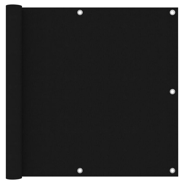 vidaXL Écran de balcon Noir 90x300 cm Tissu Oxford